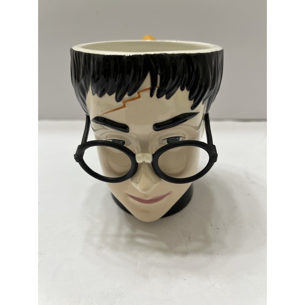 Vintage Enesco Harry Potter Coffee Mug Removable Glasses 4"